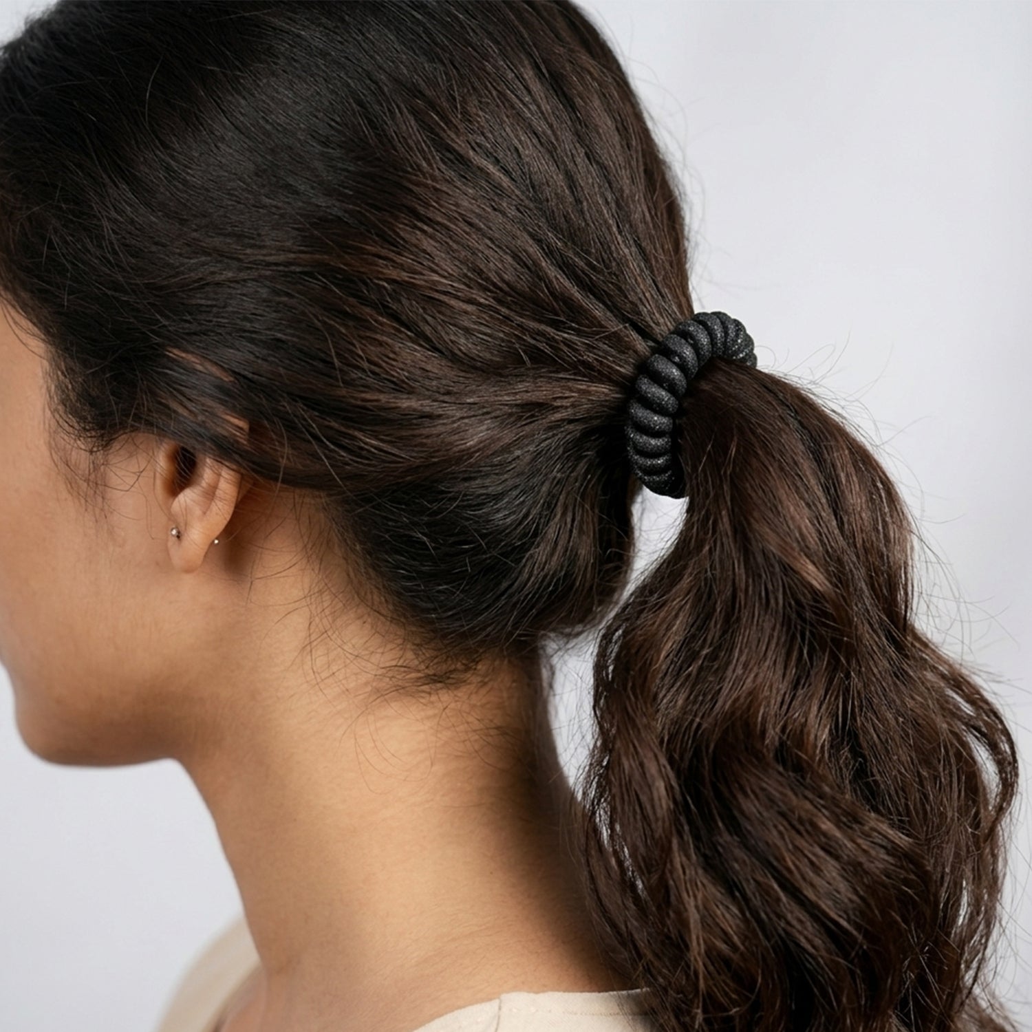 Spiral coil hair band for women