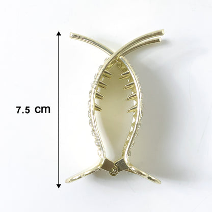 Side view of Premium Hair Claw Clip