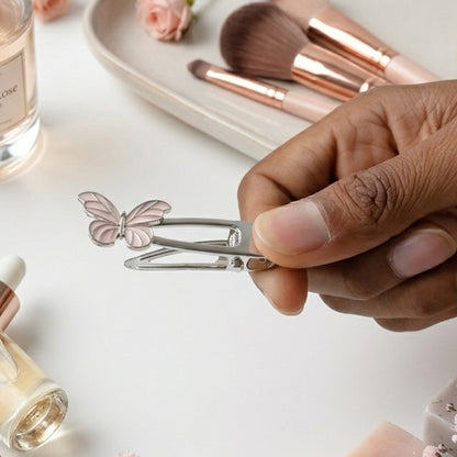 Butterfly Design Metal Hair Clip (1 Pc)