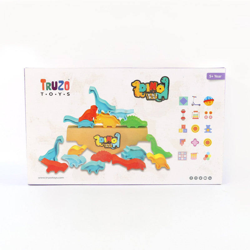 Dino Tumble Tower Balancing Game – Fun Dinosaur Stacking Toy for Kids