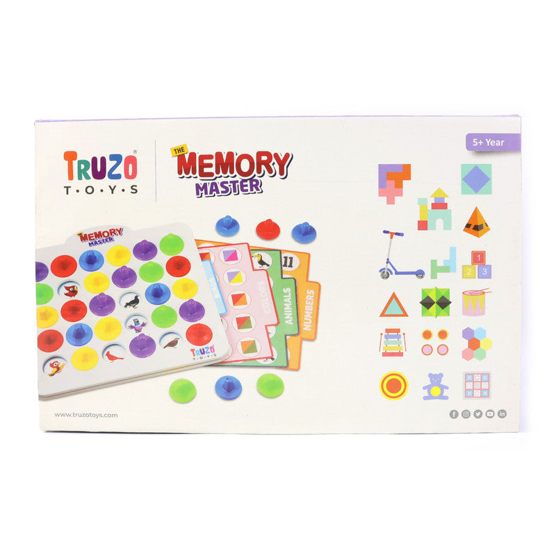 Truzo Toys Memory Master Game – Educational Matching and Brain Development Board Game for Kids