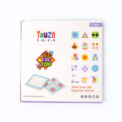 Educational Tic Tac Toe Board Game for Kids – Fun Learning Strategy Toy with X & O Pieces