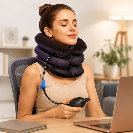 Neck Traction Pillow – Adjustable Support for Neck Pain Relief