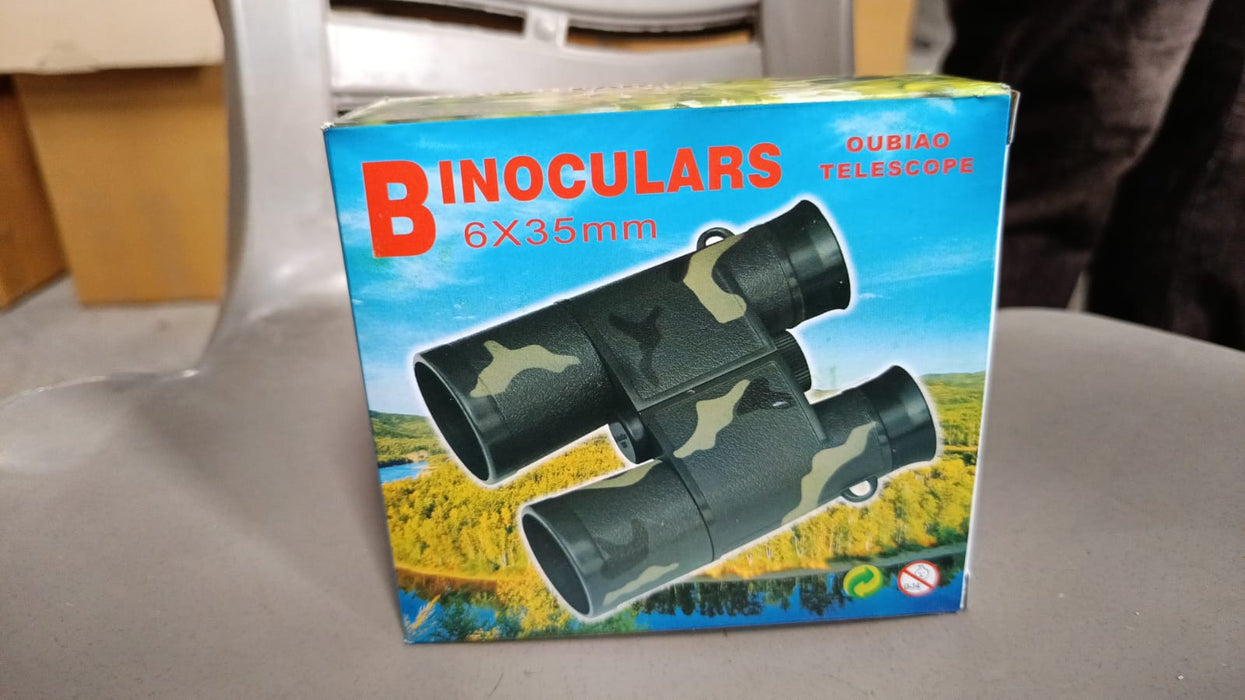 Learning Toy Binoculars / Telescopic for Kids Educational Birthday Return Gifts for Boys and Girls in Bulk Hunting Bird Watching Camping Outdoor, Binoculars for Hunting Trips (6x35 MM / 1 Pc)