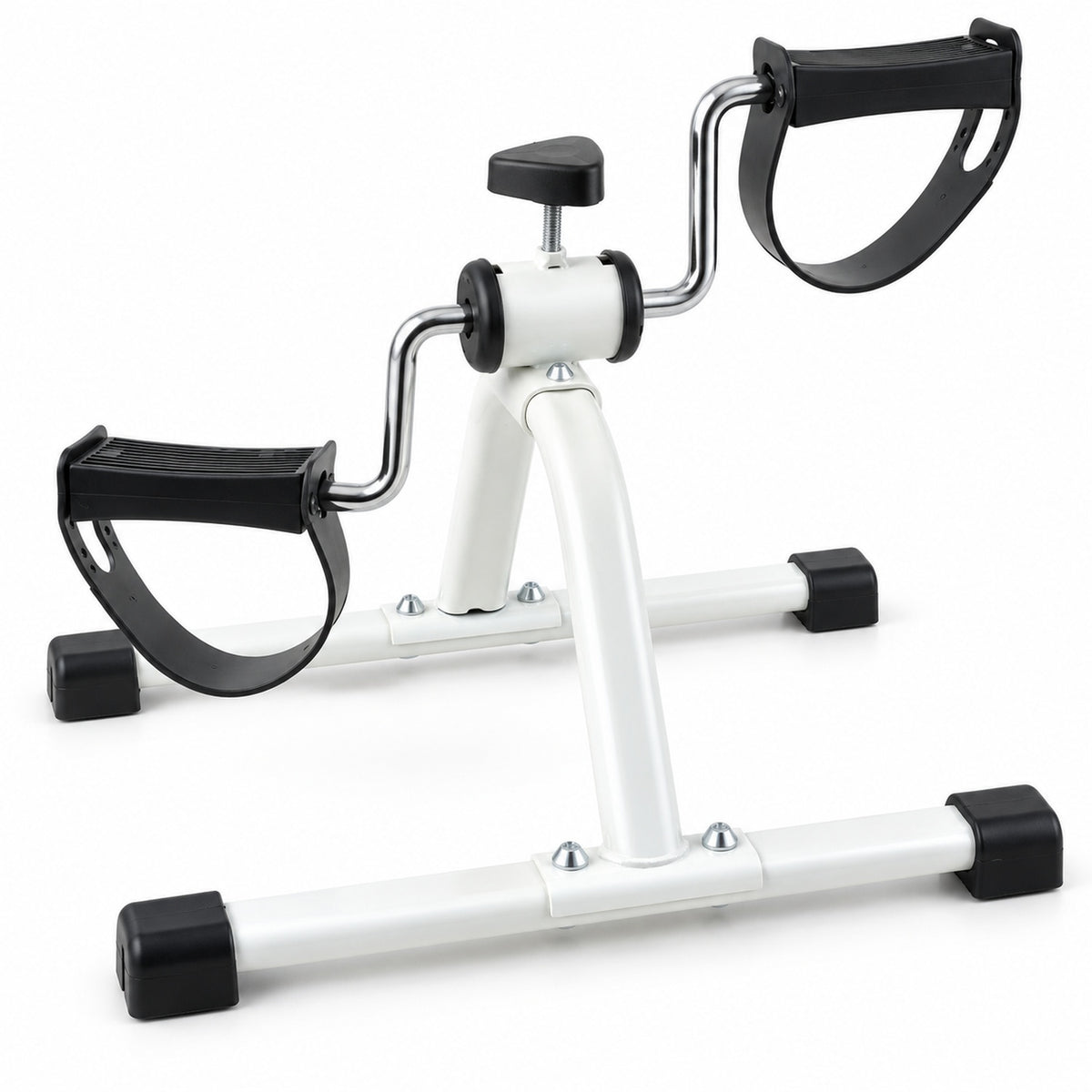 Mini pedal exerciser on white background