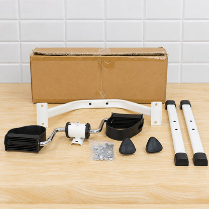 Actual product components and brown box packaging