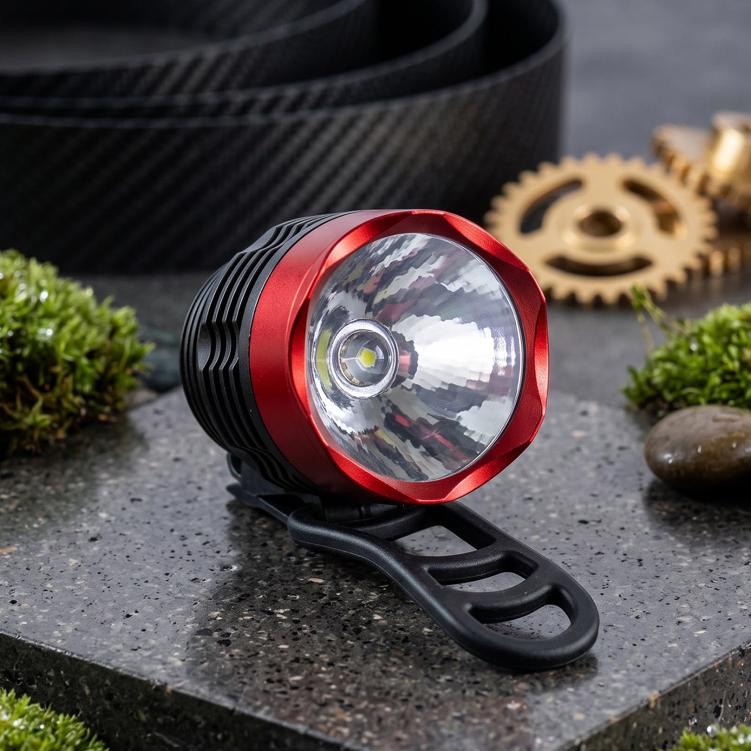 Compact bicycle front lamp product view