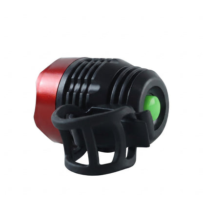 Bicycle headlight on white background
