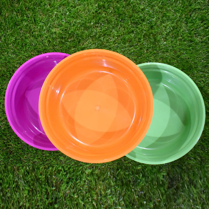 2592 Household Storage Plastic Round Bowl / Tub / Basket / Bucket set - Pack of 3