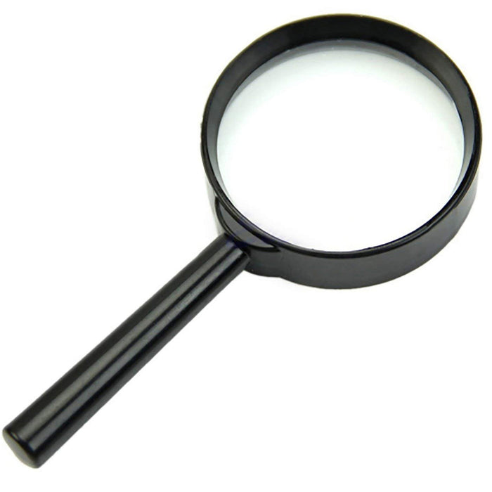 17781 Magnifying glass Lens - reading aid made of glass - real glass magnifying glass that can be used on both sides - glass breakage-proof magnifying glass, Protect Eyes, 50 mm