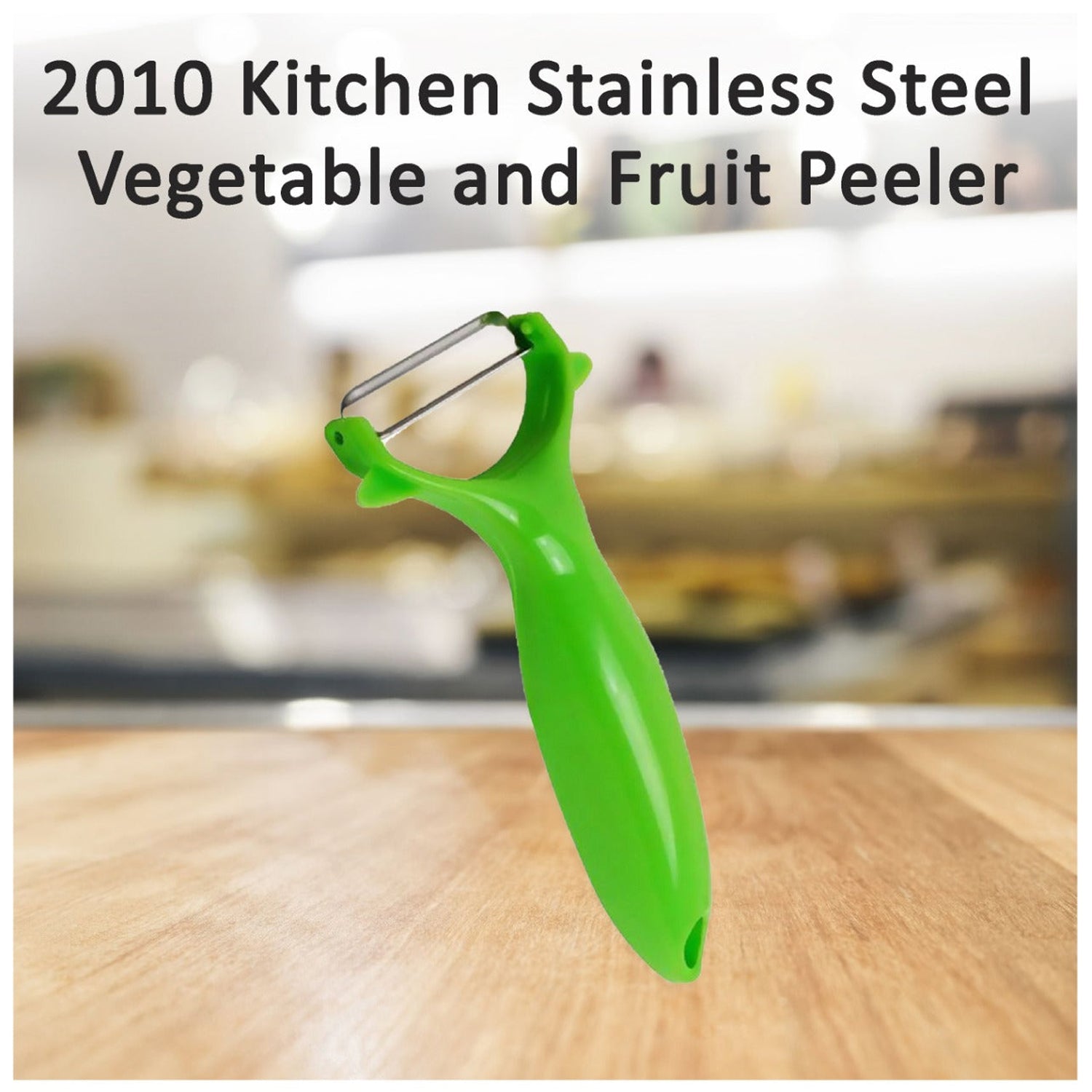 Reliable kitchen peeler with a stainless steel blade for peeling a variety of fruits and vegetables.