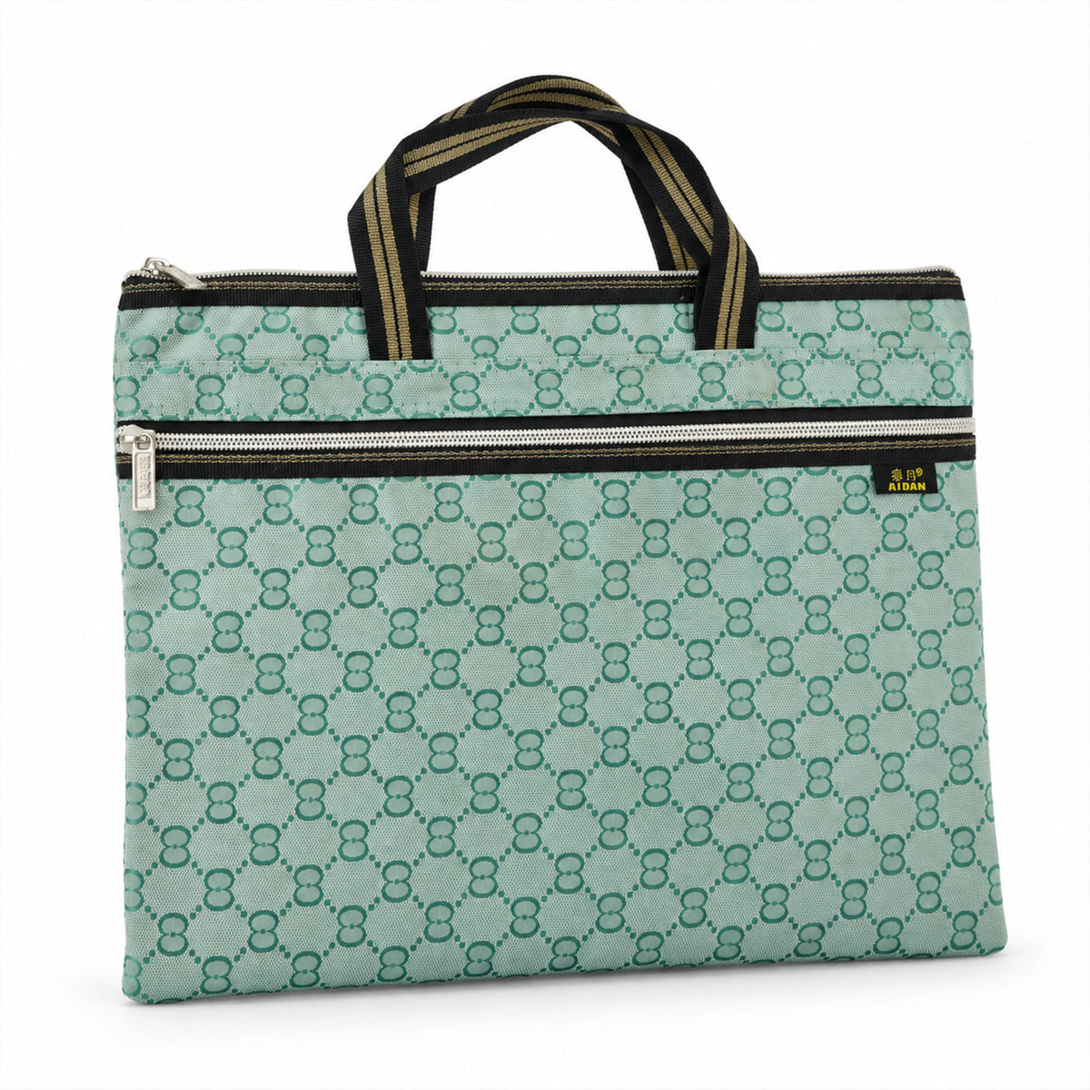 Carry Bag with Dual Handles and Zip Closure for Work Files and Daily Use (1 Pc)