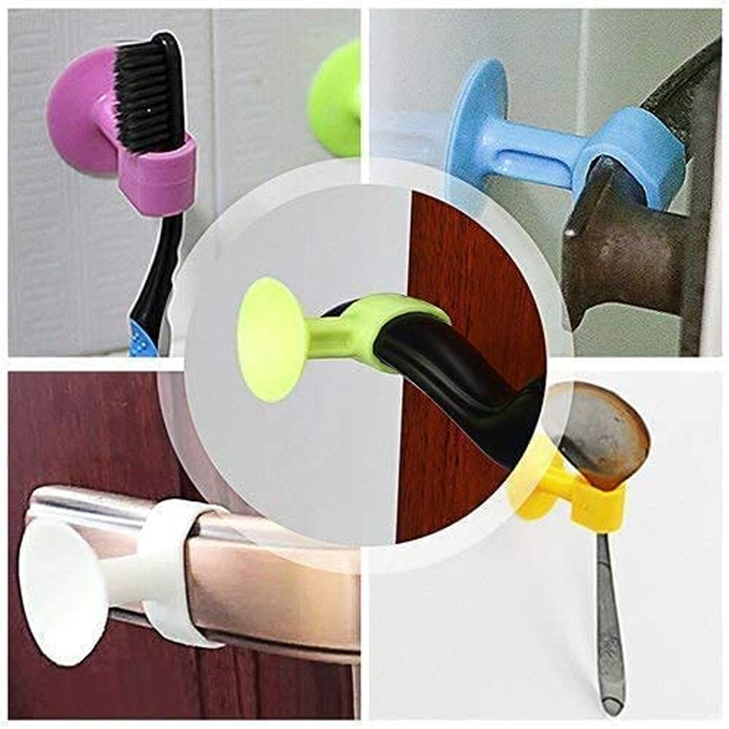 Self-Sucking Silicone Door Stopper (5 Pcs Set)