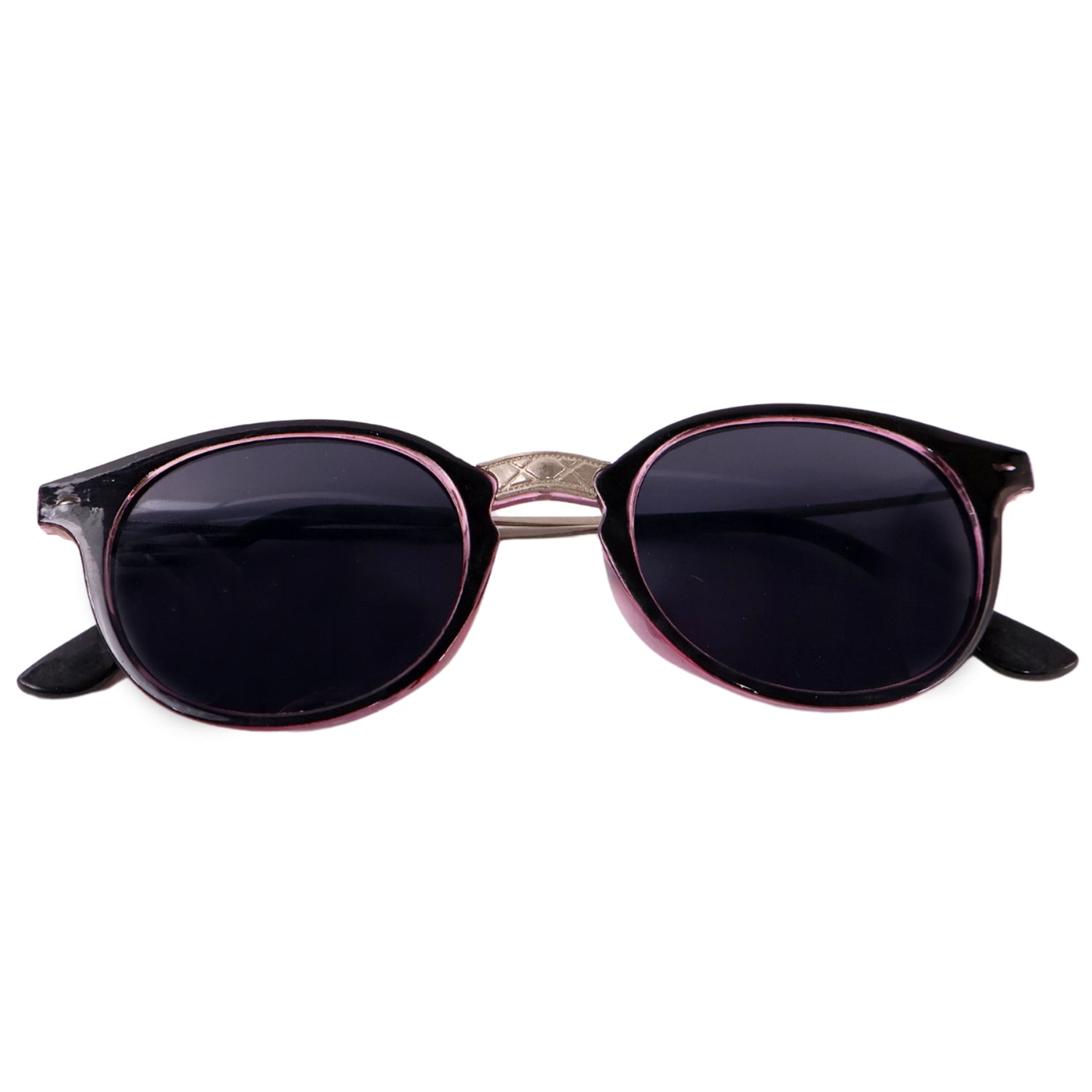 Pink UV Protected Round Sunglasses, classic Sunglasses for Men & Women, Lightweight