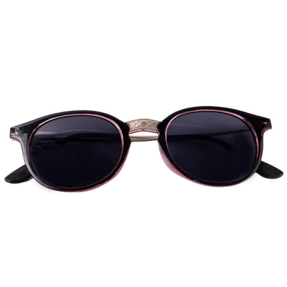 Pink UV Protected Round Sunglasses, classic Sunglasses for Men & Women, Lightweight