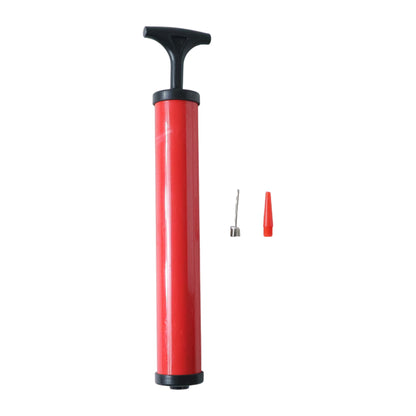 Hand holding plastic ball pump