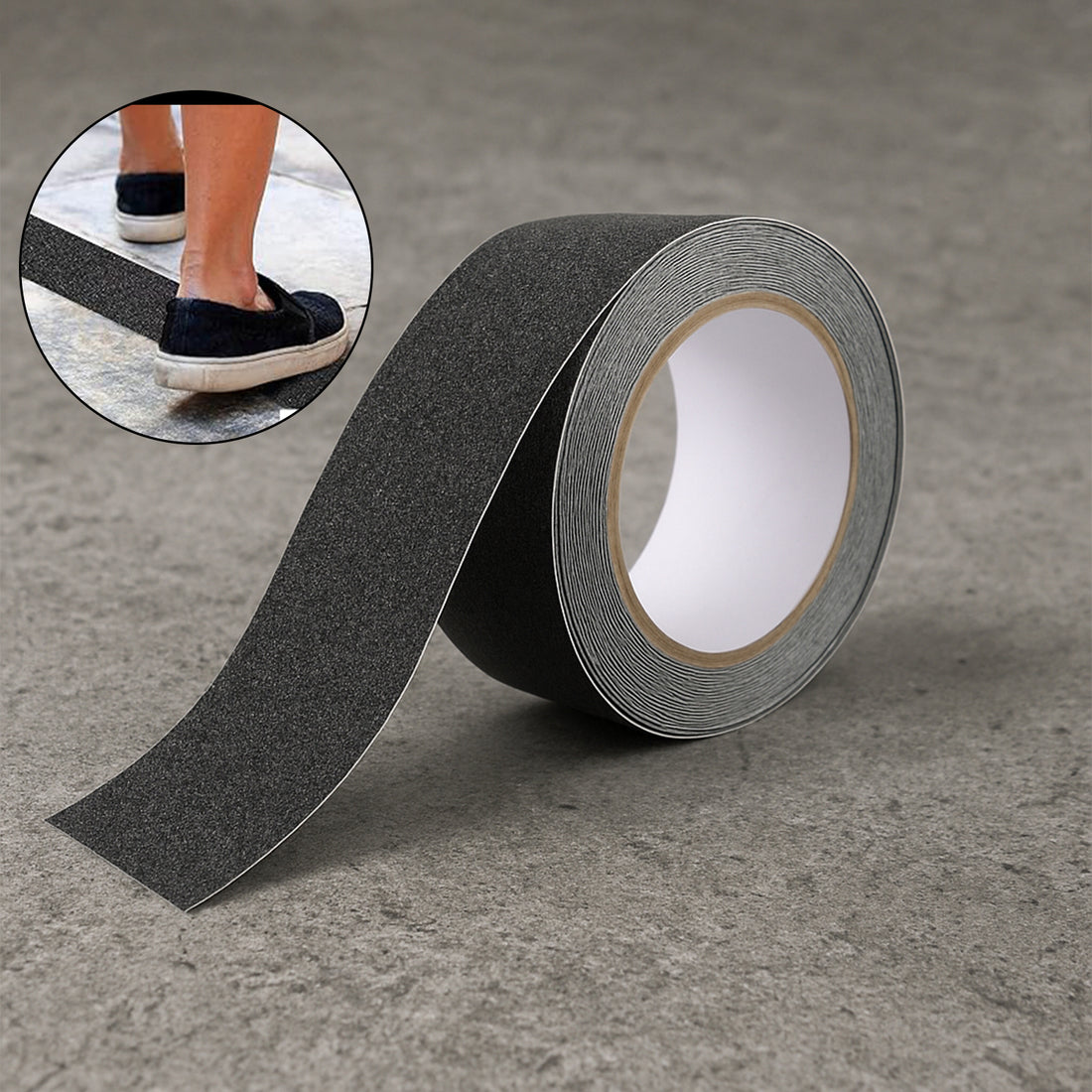 Anti Skid Tape , Heavy-duty Adhesive for Staircase, Ramps, Ladders, Floors, Prevent Slip & Falls, Long Lasting, Skid Resistant (NS0177)