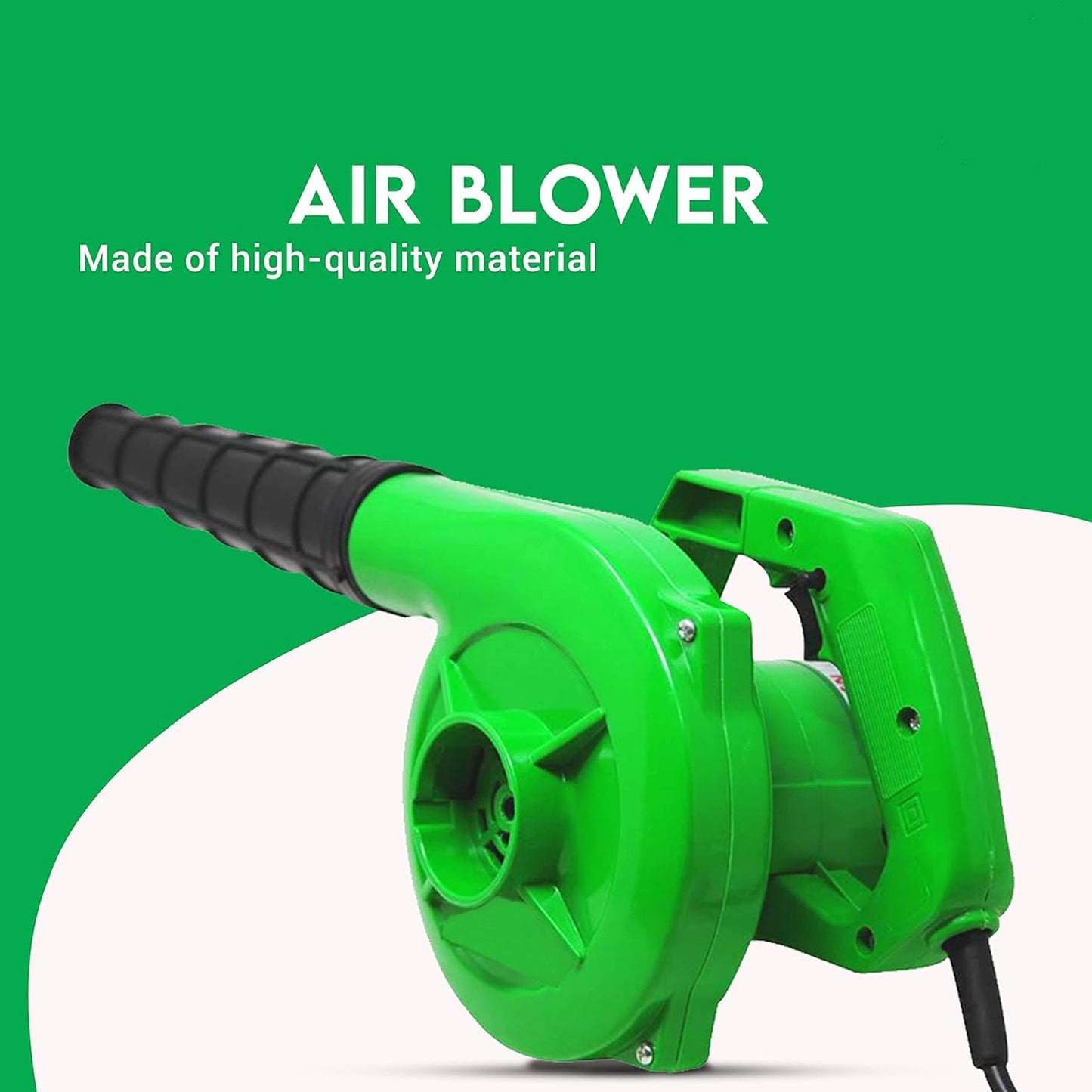 Electric air blower for cleaning dust, leaves, and debris