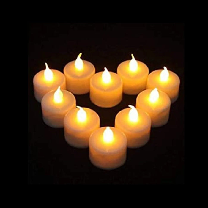 1222a Festival Decorative - LED Tealight Candles | Battery Operated Candle Ideal for Party, Wedding, Birthday, Gifts (12pc)(White)
