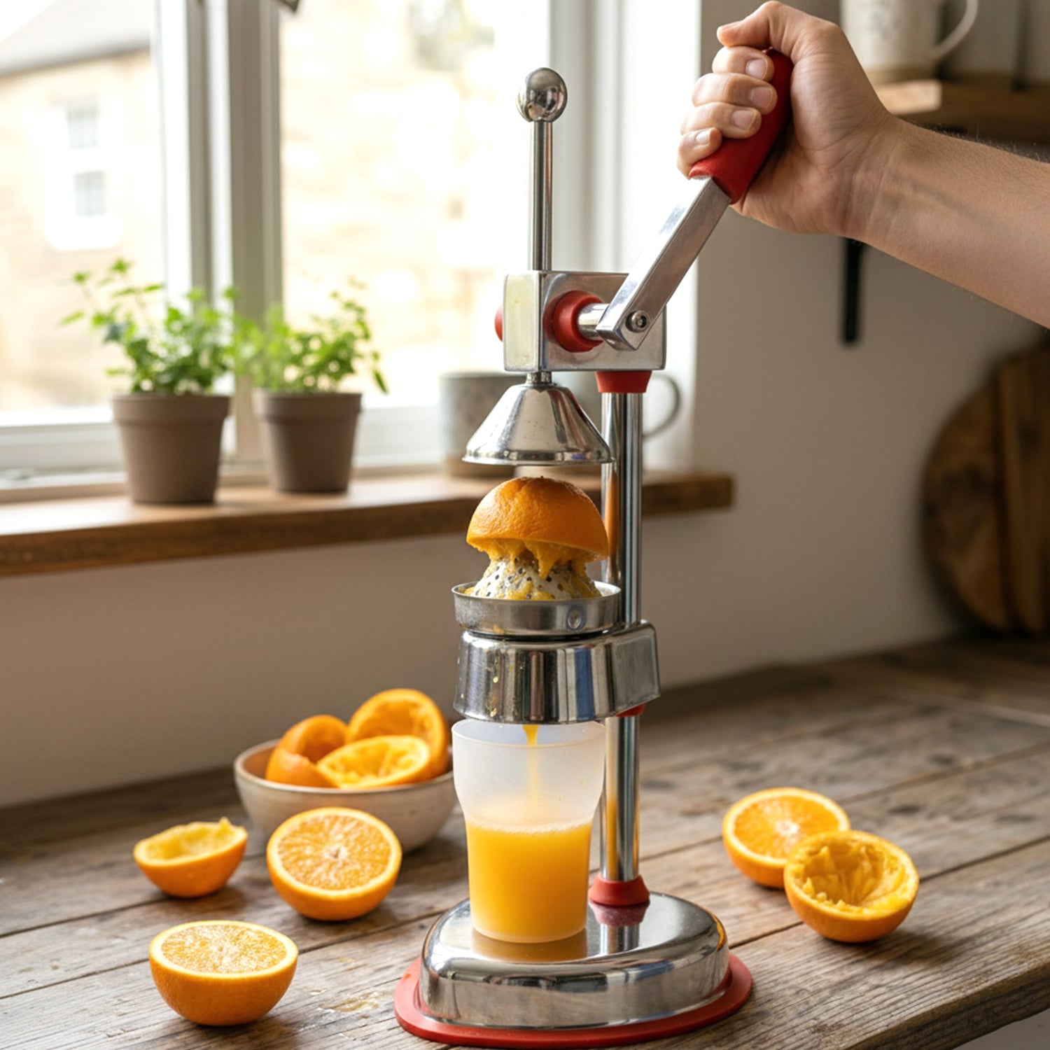 Heavy Duty Fruit Press Juicer Stainless Steel