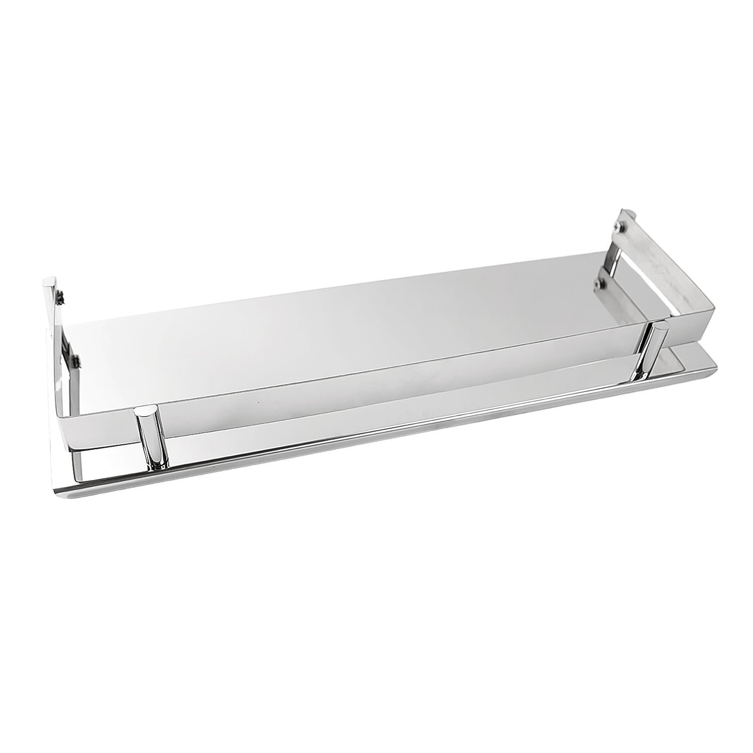 Stainless Steel Wall Mounted Washroom Rack - Single Layer Multipurpose Cabinet