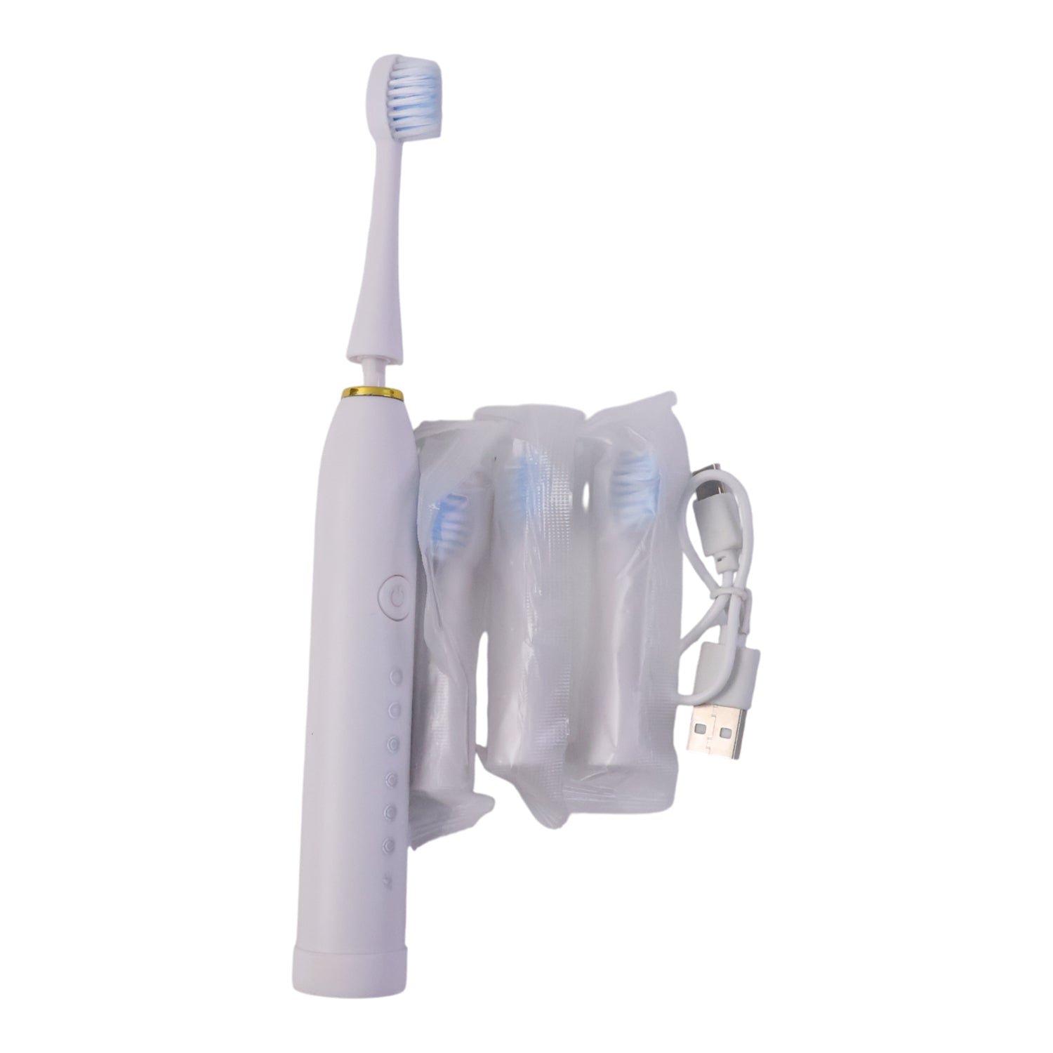 Electric toothbrush set with replacement heads