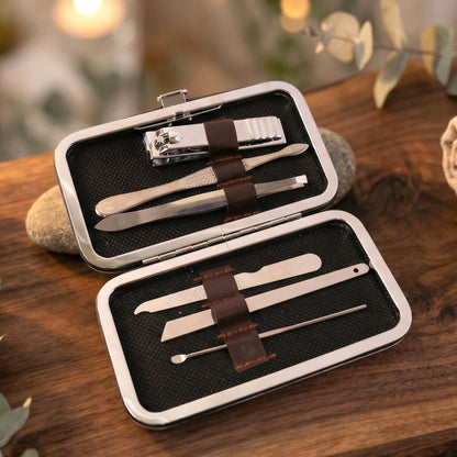 Premium Nail Care Grooming Kit – 6 in 1 Manicure Pedicure Set