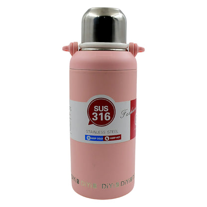 Stainless Steel tumblers 316 Stainless Steel, Vacuum Insulated Cup / Bottle, Portable Travel Kettle / Water Bottle with Handle, Outdoor Large Capacity Sports Kettle Cups / Bottle (1300 ML)