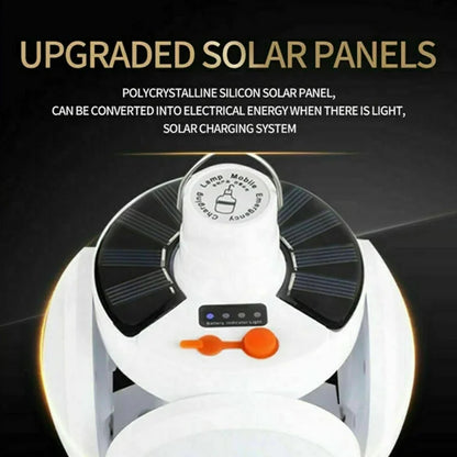 Solar Multi-Functional Emergency LED Light – USB Rechargeable, 5 Modes, Foldable, SOS & IP65 Waterproof