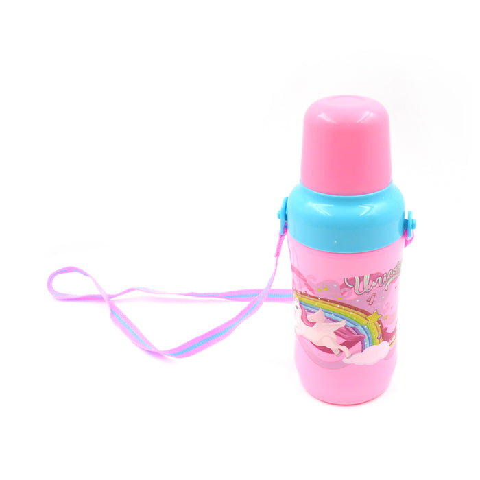 500ml Insulated Sports Water Bottle with Dori & Straw: Leakproof, BPA-Free, Kids