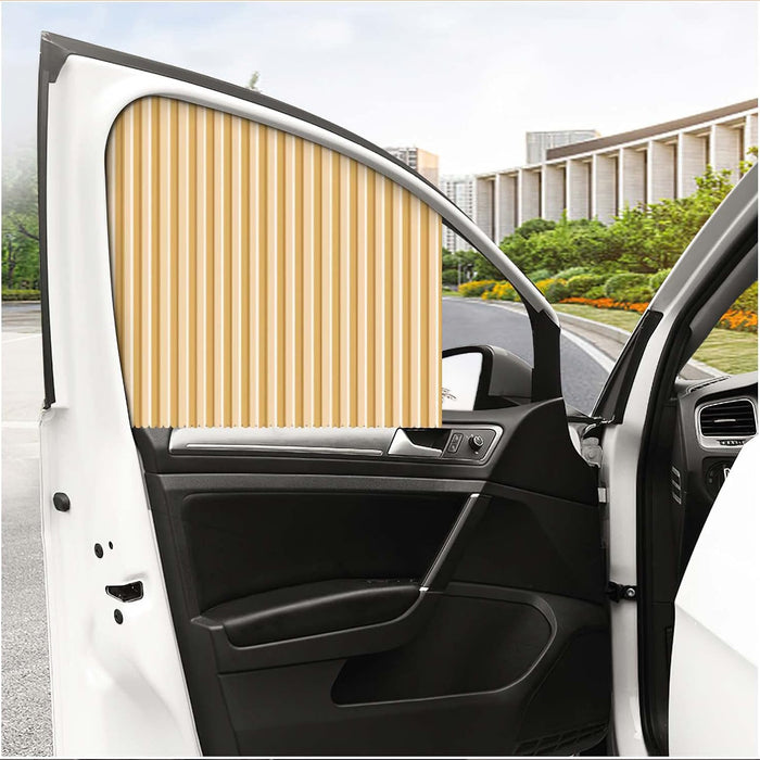 7498 Car Curtain Slat Folding Window Sunshade Magnetic Car Side Window Sun Shade Slider