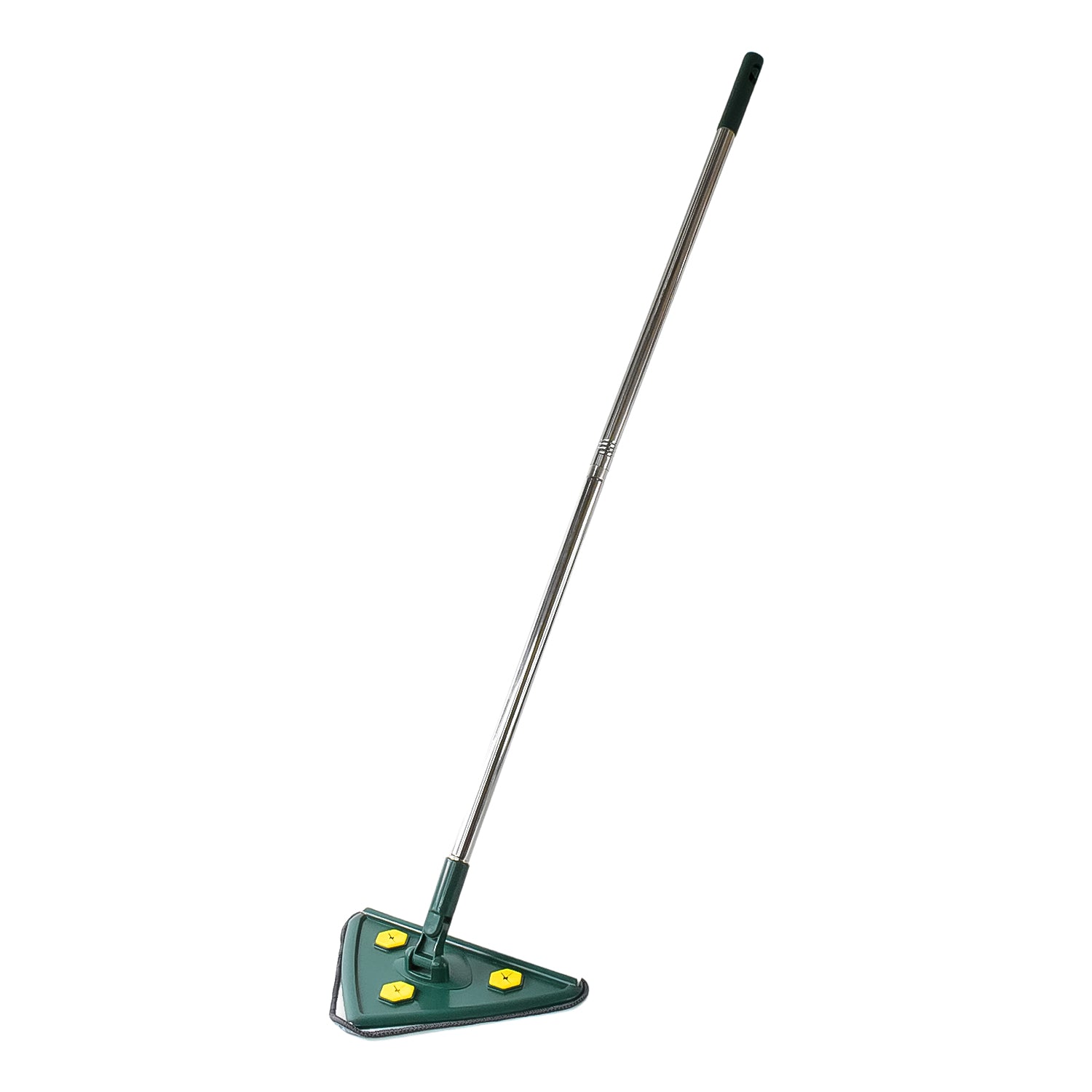 2-in-1 Extendable Triangle Mop – Retractable, 360° Rotating, Telescopic & Reusable Mop Heads (1 Pc)