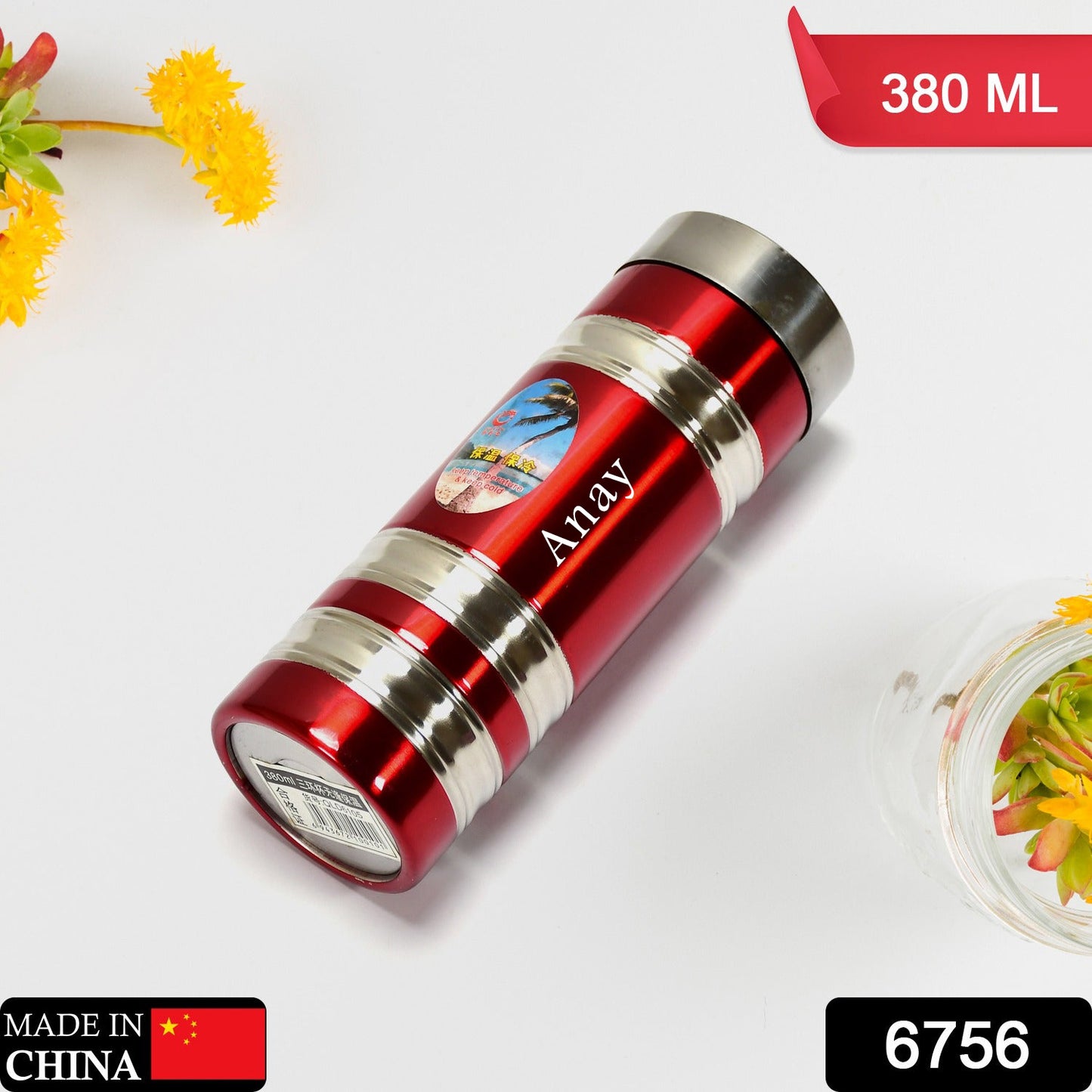 Customize Mini Stainless Steel Water Bottle Bottle 380Ml For School  & Home Use