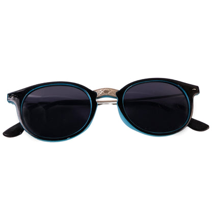 Sky Blue UV Protected Round Sunglasses, classic Sunglasses for Men & Women, Lightweight