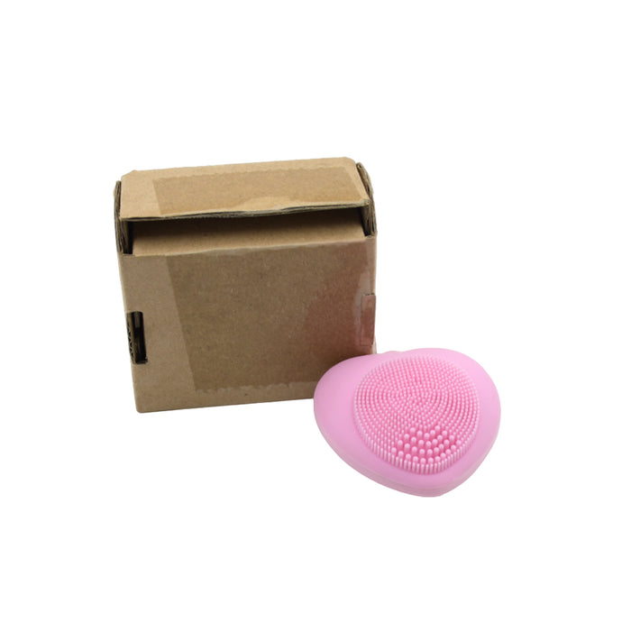 Waterproof Heart-Shaped Face Wash Brush | Silicone Facial Cleansing & Exfoliating Scrubber for Women
