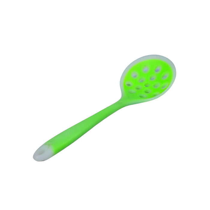 1PC Food Grade Silicone Colander Shovel Strainers Spoon Colorful Kitchen Scoop Drainage Colanders (28cm)