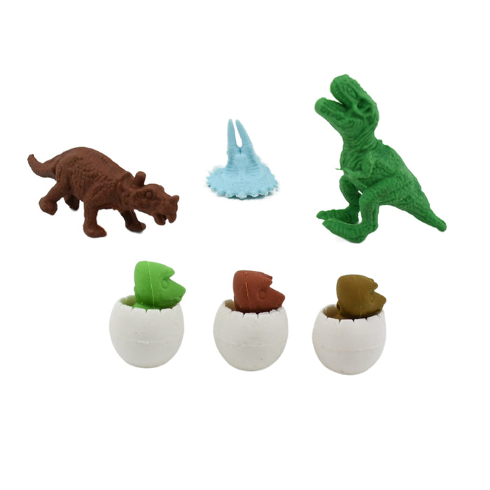 18030 Dinosaur Shaped Erasers & Egg shape Eraser for Kids, Dinosaur Erasers Puzzle 3D Eraser, Mini Eraser Dinosaur Toys, Desk Pets for Students Classroom Prizes Class Rewards Party Favors (5 Pcs Set)
