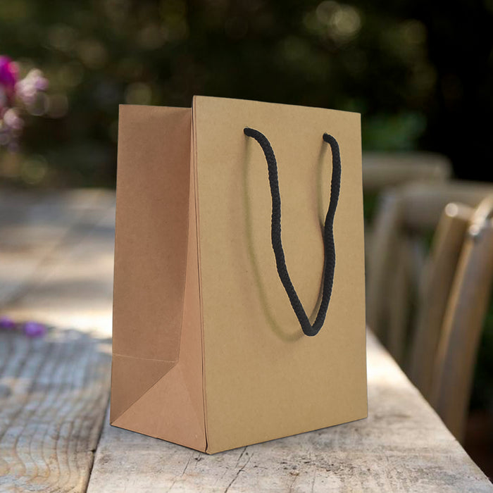 Mini Brown Paper Bag  (5x7x3.25 Inch)