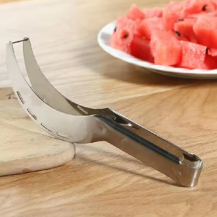 3in1 Stainless Steel Watermelon Cantaloupe Slicer Knife, Corer Fruit, Vegetable Tools Kitchen (1 Pc)