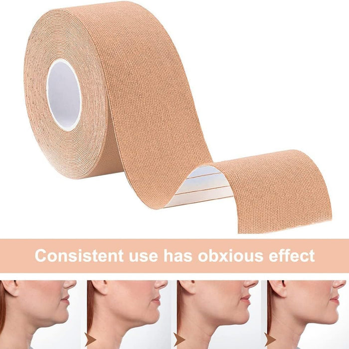 Face Lifting Tape, Myofascial Face Tightening Tape, 2.5 cm x 5 m (1 Pc)