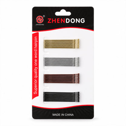 Metal Bobby Hair Pins with Rounded Tips for Buns and Daily Hairdos (32 Pc Set)