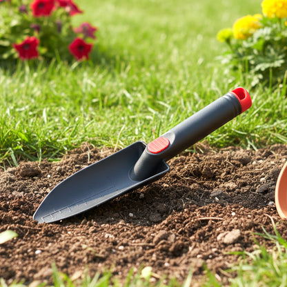 Garden tool for planting and transplanting