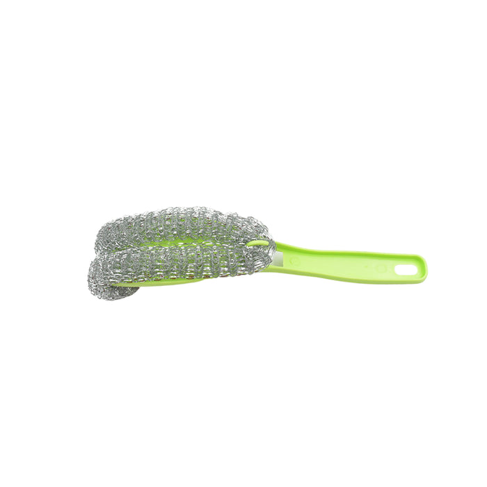 7218 Wire Kitchen Washing Brush, Plastic Small Brush, Cleaning Brush, Bend Handle Pot Washing Brush (2 Pc)