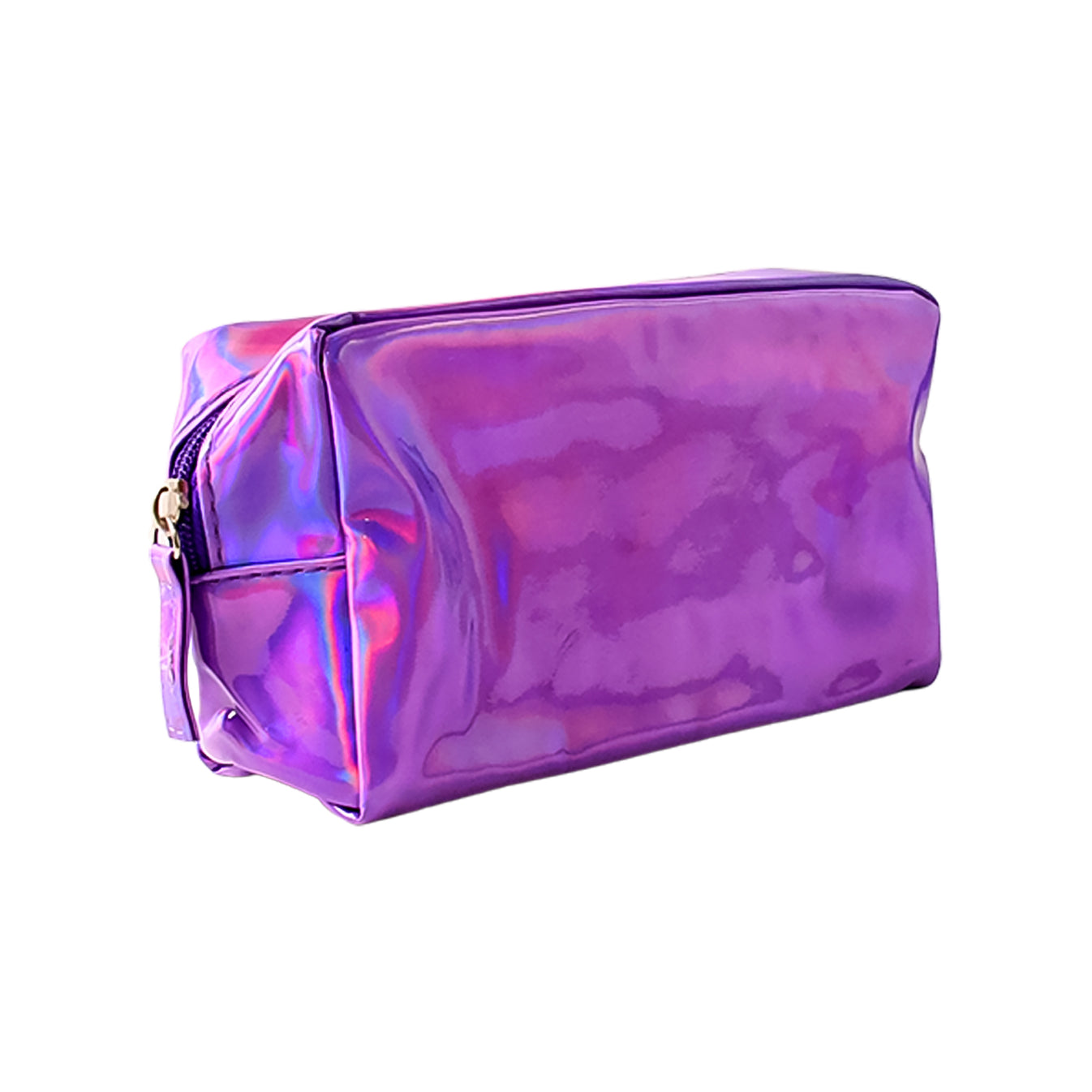 Holographic Waterproof Travel Cosmetic Pouch – Stylish Transparent Makeup Bag with Zipper, Compact Toiletry Organizer for Cosmetics, Skincare, Accessories & Travel Essentials - Holographic Design - Image 3