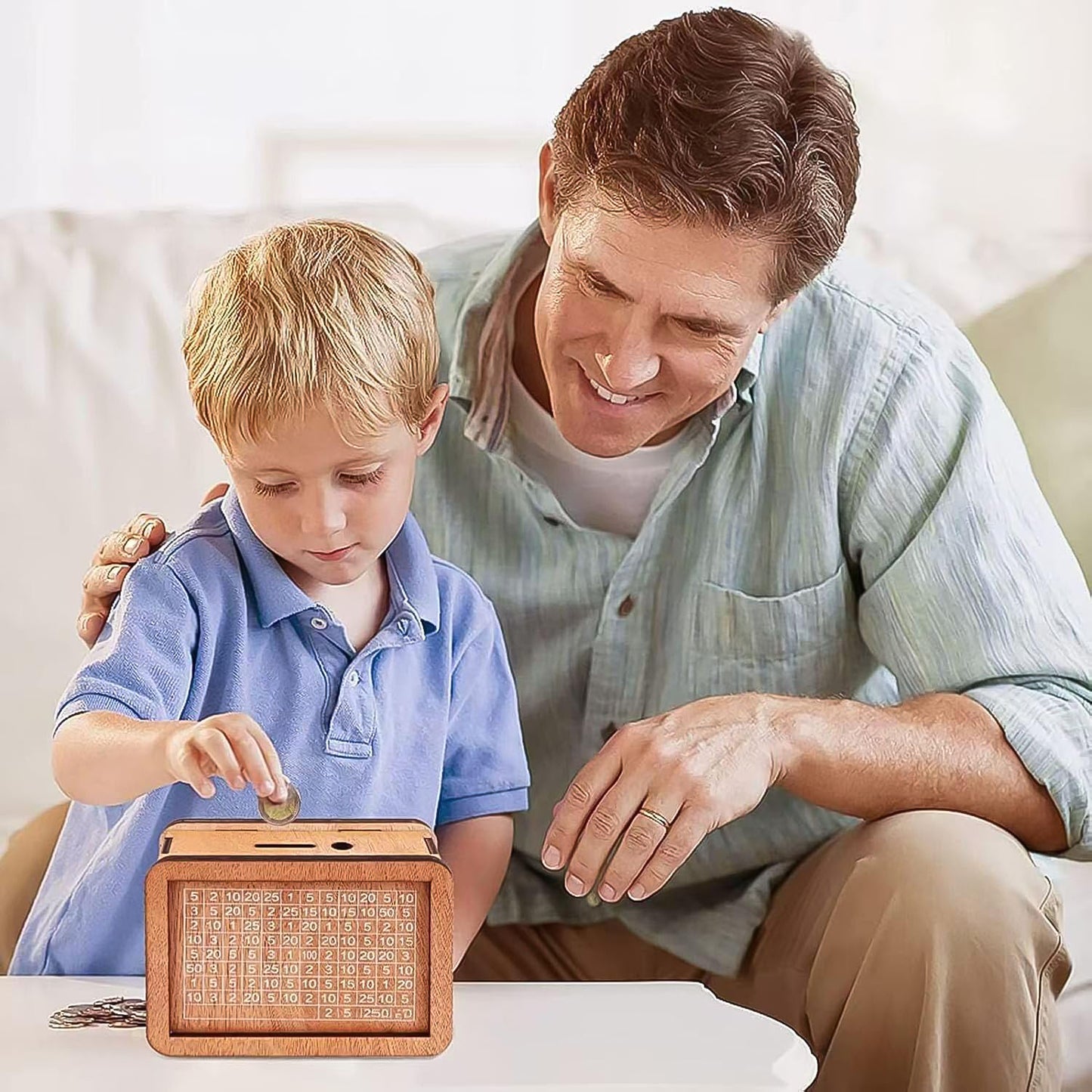 Wooden Money / Piggy Bank, Money Box (1 Pc / Pen Not Included)