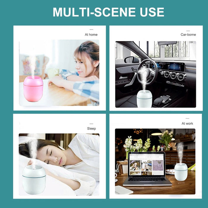 Desktop Humidifier Usb Portable Lighting Mini Humidifier, USB Personal Desktop Air Humidifier ...