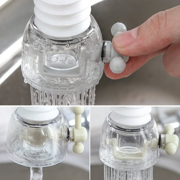Adjustable Water Faucet Can Rotate 360 Degree Shower Head Anti spattering Water-saving Tap Nozzle Extended Filter Water Saving, Kitchen Bathroom Faucet Water-Saving Devices (1 Pc)