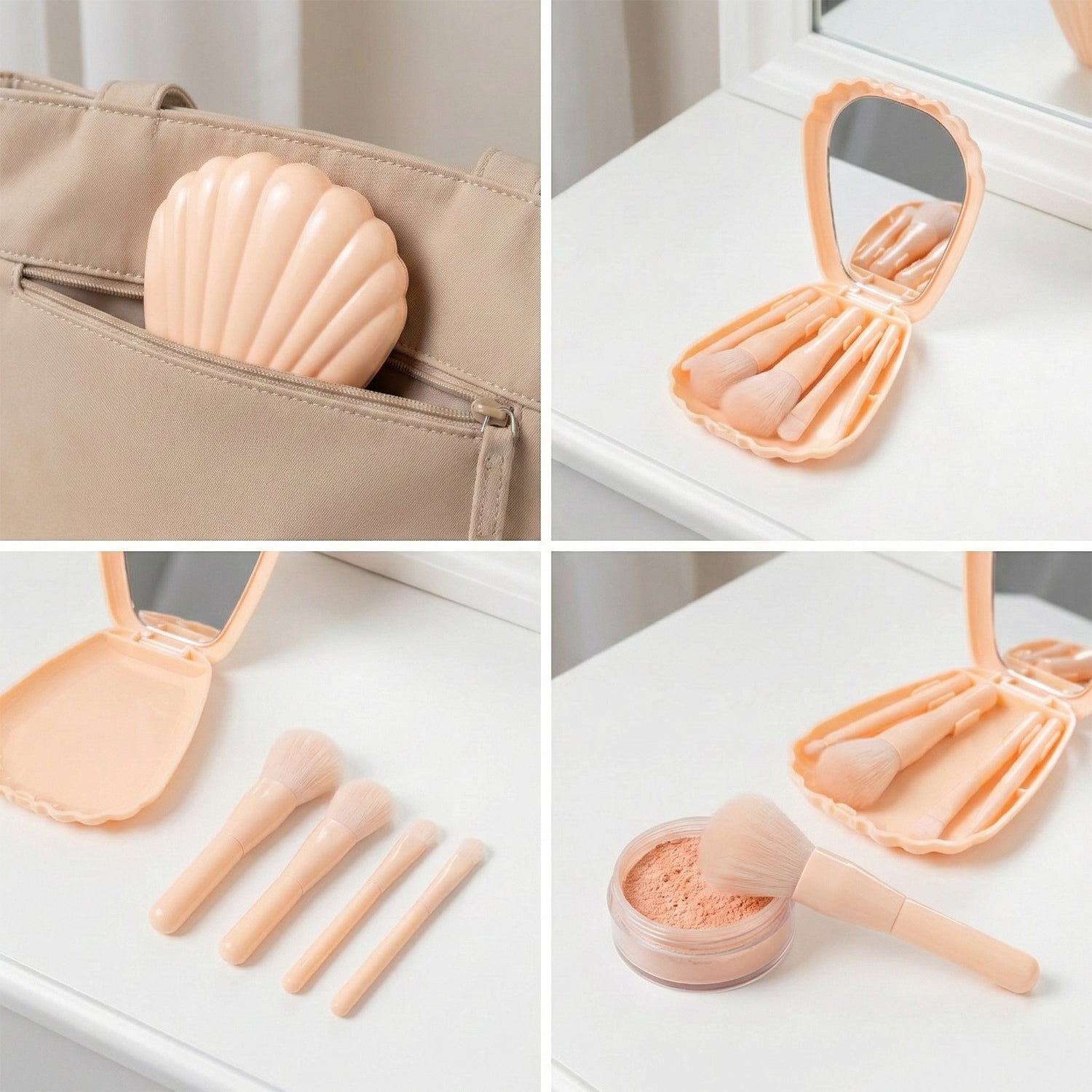 Professional mini makeup brush set