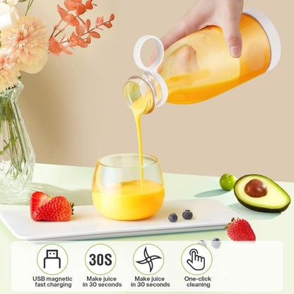Blender Portable Juicer with 6 Blades 380 Ml Multicolor