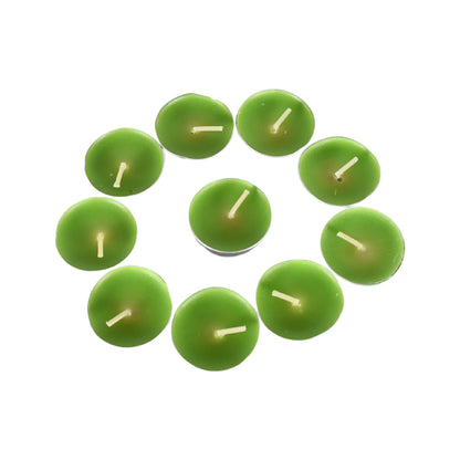 8-9 Hour Unscented Smokeless Candles – For Diwali, Christmas, Weddings, Parties & Mood Dinners (10 Pc)